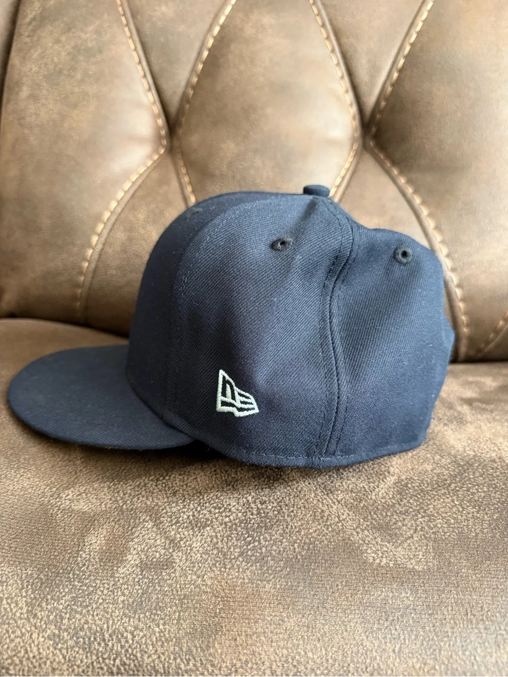 New Era Navy fitted hat with squidward  SpongeBob SquarePants
